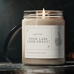 Sarcastic Chronic Illness Candle, Invisible Illness Warrior Gift, Your Labs Look Great, Spoonie Gift, Fibromyalgia POTS RA EDS, Rare Disease