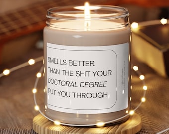Doktoranden-Abschluss-Kerze Lustige Doktoranden-Geschenk PhD-Grad-Geschenke Neues Doktorgeschenk PhD-Geschenk für ihren Doktoranden-Abschluss-Doktorgrad