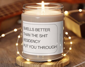 Medical School Candle Gift for Medical School Graduates Future Doctor Residency Graduation New Doctor Med Student Gifts Doctor Graduation