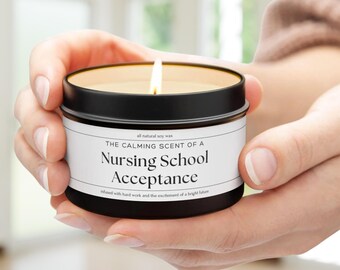 Nursing School Acceptance Cande Gift for Nursing Student Future Nurse Gifts College Acceptance New Nurse Acceptance Letter Congrats