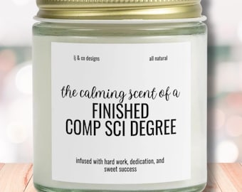 Computer Science Graduation Gift Comp Sci Graduation Candle Programmer Data Science Computer Engineering Gifts Computer Geek Women in Tech