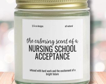 Nursing School Acceptance Cande Gift for Nursing Student Future Nurse Gifts College Acceptance New Nurse Acceptance Letter Congrats