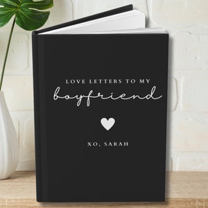 Cartas de amor para mi novio Diario Regalo personalizado para novios a larga distancia Regalo de aniversario de 1 año para novio Cumpleaños Regalos de San Valentín para novios