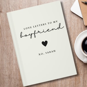 Cartas de amor para mi novio Diario Regalo personalizado para novios a larga distancia Regalo de aniversario de 1 año para novio Cumpleaños Regalos de San Valentín para novios
