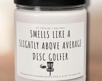 Disc Golf Gifts Funny Disc Golf Candle Frisbee Golf Gift for Golf Lover Gift for Golfer Birthday Fathers Day Golf End of Season Team Banquet
