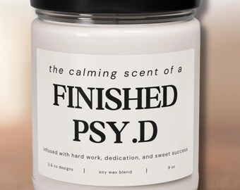 心理学卒業ギフト 心理学博士 PSYDギフト 博士号キャンドル PSYD学生セラピストギフト 学校心理学 卒業おめでとう