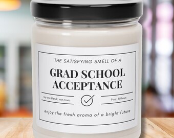 Afstudeerder School Acceptatie Cadeau College Acceptatie Kaars College Merch Nieuwe Afstudeerder Doctoraatscadeau PhD Afstudeercadeaus Masters Degree