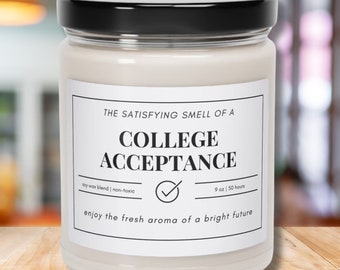 Cadeau bougie d'admission à l'université pour l'obtention du diplôme d'études secondaires, futur étudiant, cadeau d'acceptation à l'université, produits dérivés