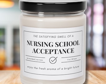 Nursing School Acceptance Cande Gift for Nursing Student Future Nurse Gifts College Acceptance New Nurse Acceptance Letter Congrats