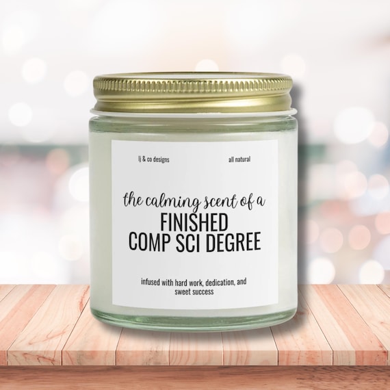 Computer Science Graduation Gift Comp Sci Graduation Candle Programmer Data Science Computer Engineering Gifts Computer Geek Women in Tech