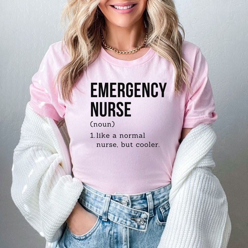 Emergency Nurse Shirt, ER Nurse Shirt, Emergency Department Nurse Gift, New Nurse Grad Gift Nurse ER Emergency Room ED Nursing Student Grad image 3