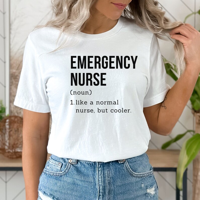 Emergency Nurse Shirt, ER Nurse Shirt, Emergency Department Nurse Gift, New Nurse Grad Gift Nurse ER Emergency Room ED Nursing Student Grad image 2