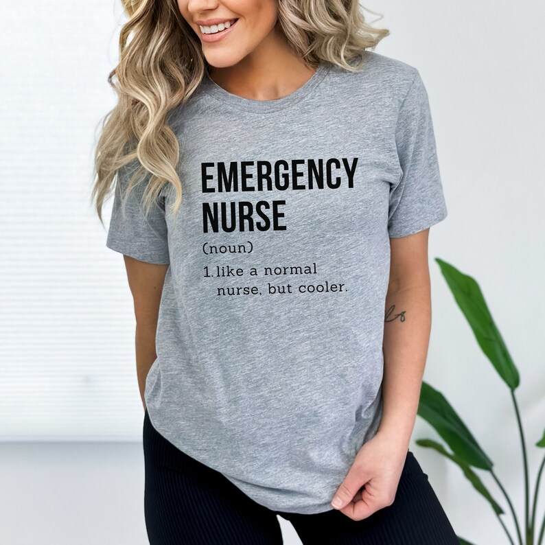 Emergency Nurse Shirt, ER Nurse Shirt, Emergency Department Nurse Gift, New Nurse Grad Gift Nurse ER Emergency Room ED Nursing Student Grad image 1