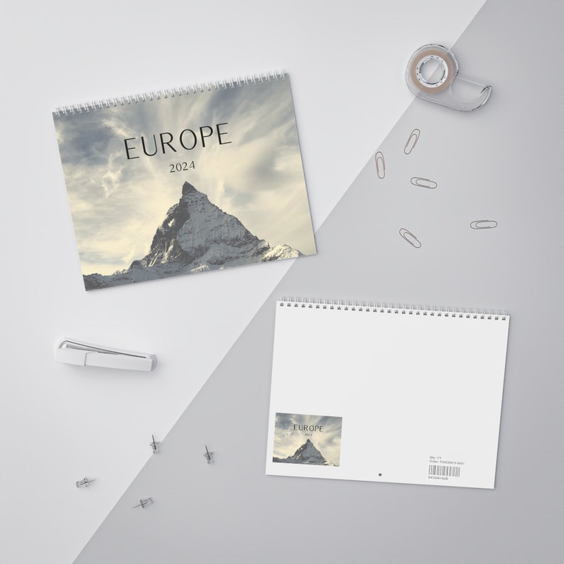 Europe Calendar 2024 Etsy