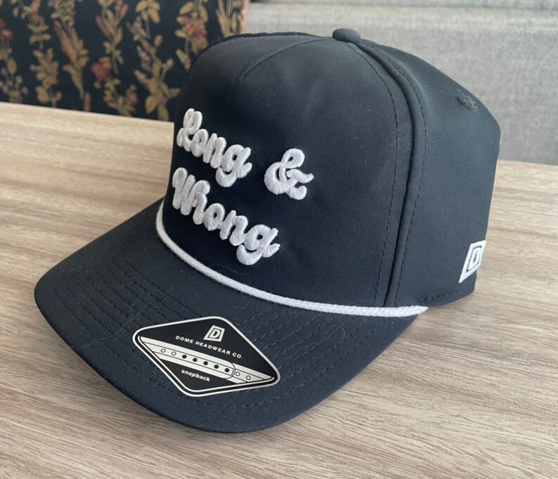 LONG WRONG Golf Rope Hat Etsy