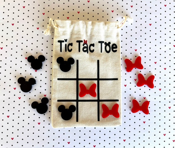 Mickey & Minnie Tic Tac Toe Party Favor, Fish Extender exchange gift, Pixie Dust gift, Birthday Favors