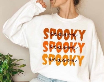 Spooky Crewneck, Halloween Sweatshirt, Halloween, Halloween Shirt, Spooky Sweatshirt, Spooky Season, Spooky Shirt, Fall Shirt, Fall Sweaters