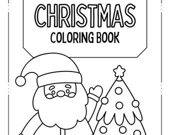 10 Page Download & Print Christmas Themed Preschool Activity Book