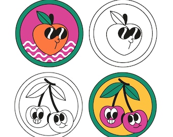 6 Page Download & Print Fruits Themed Preschool Activity Book