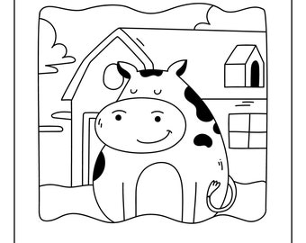 6 Page Download & Print Animals colection Themed Preschool Activity Book