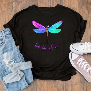 motivational t-shirt Beatles lyrics motivational shirt dragonfly t-shirt  gift for her mothers day