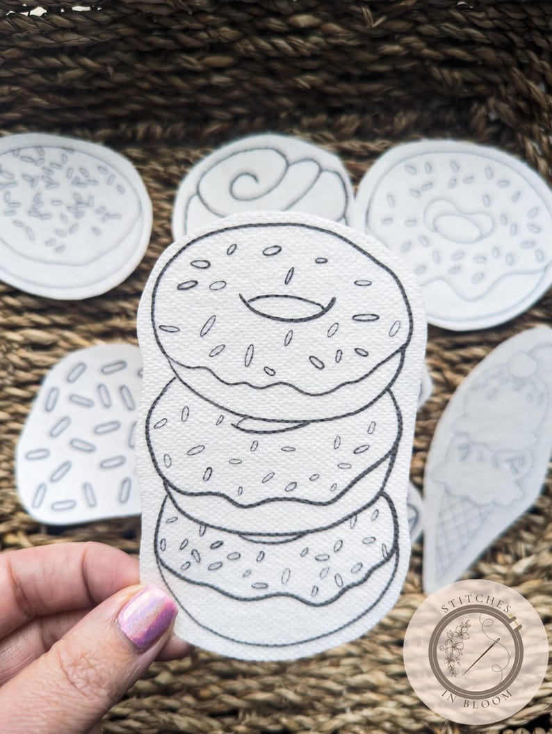 Buy Printable PDF Stick & Stitch Pattern Desserts Online in India - Etsy