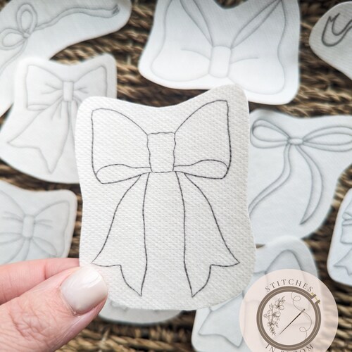 Stick & Stitch Bows Coquette Embroidery Kit for crafting