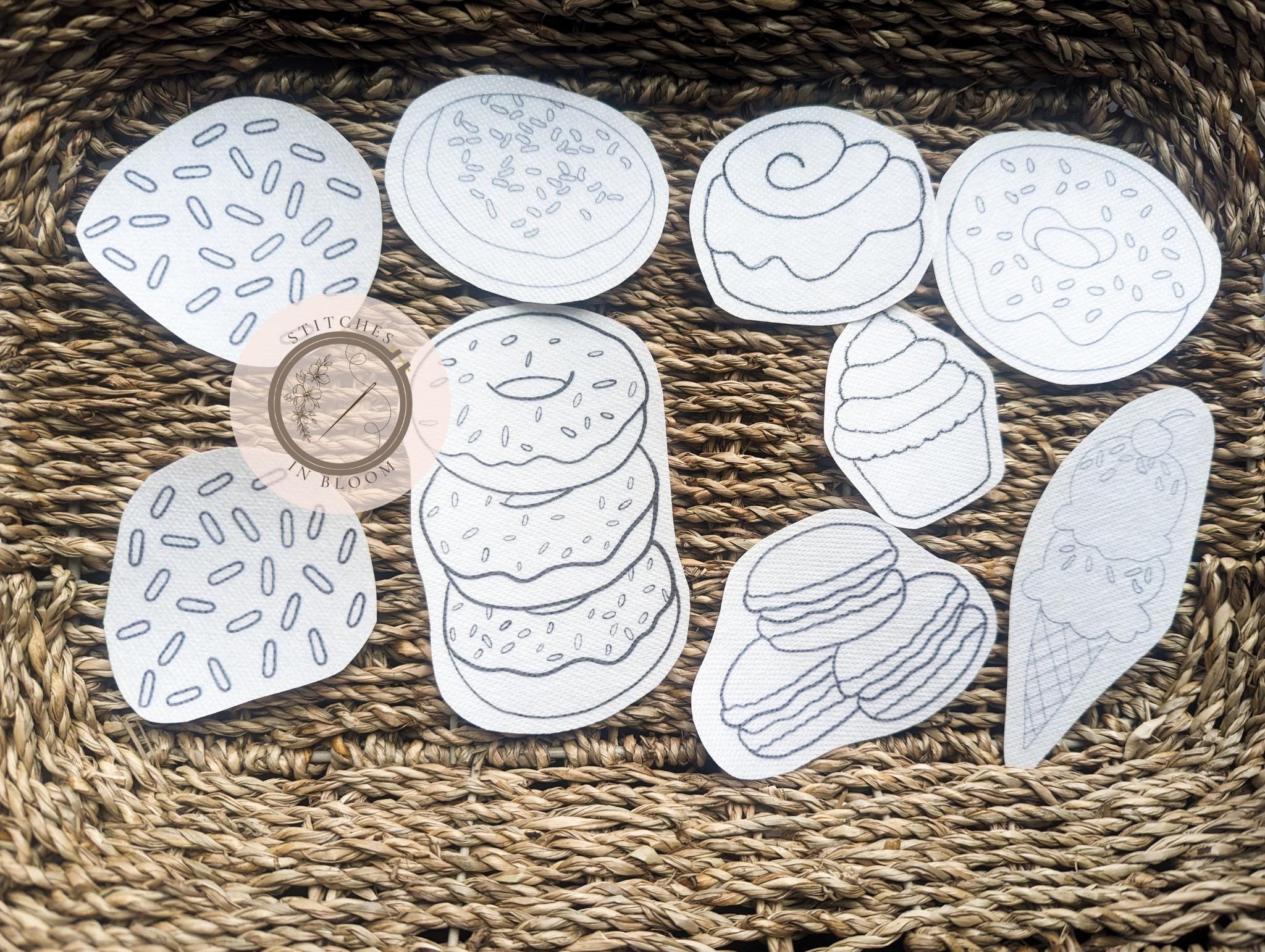 Printable PDF Stick & Stitch Pattern Desserts - Etsy