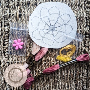 Beaded Flower Embroidery Kit
