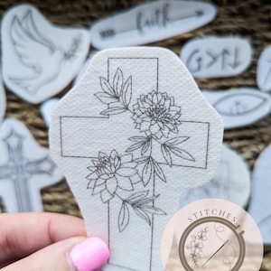 Stick & Stitch Faith Symbols Embroidery  Kit