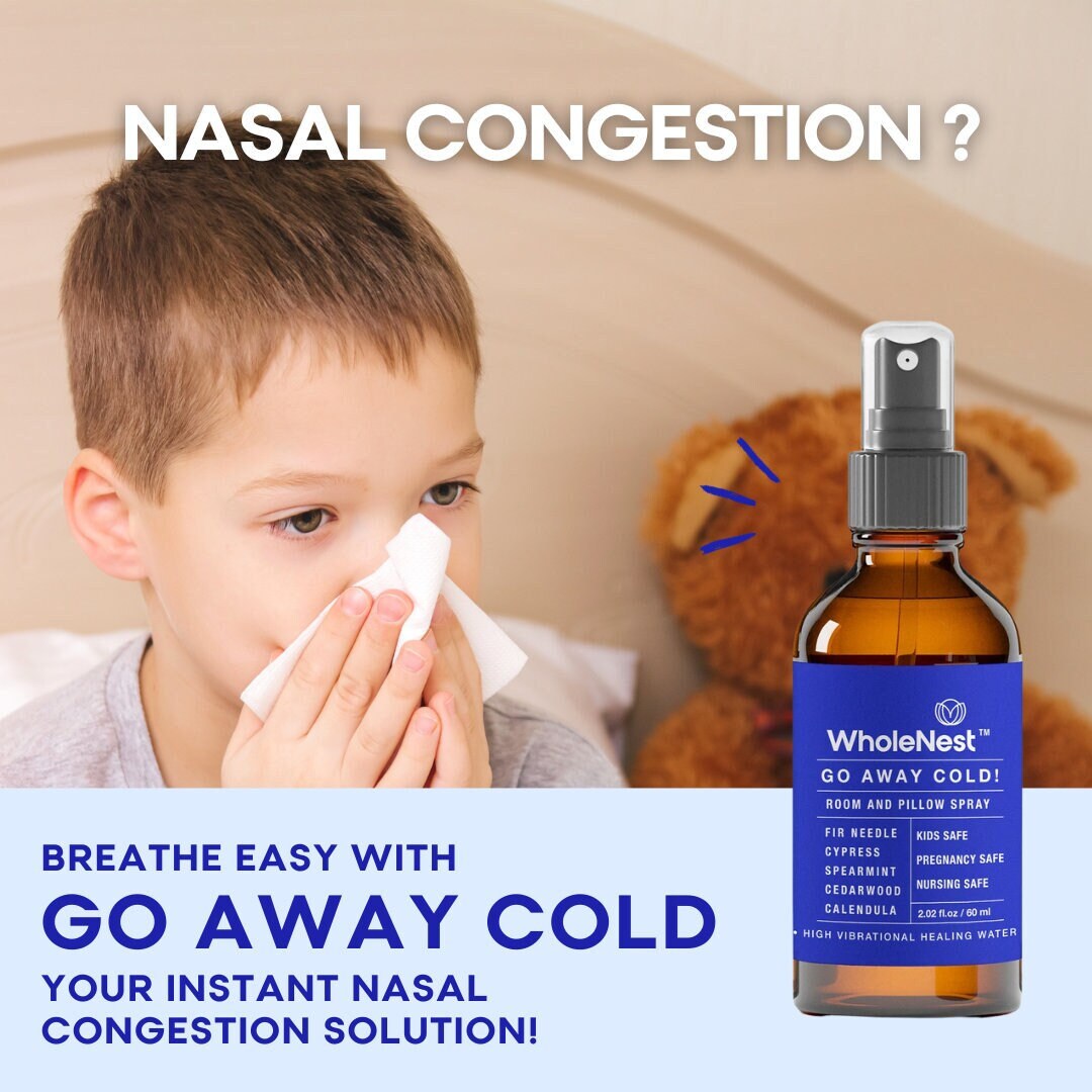 Nasal Decongestant Mist Cold & Allergy Relief Spray Natural Respiratory