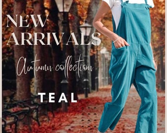 Corduroy Bow Tie knot Detailed Dungarees/Easy Dressing free size/ lightweight