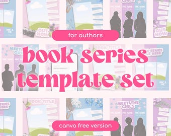 Book Series Canva Templates | Canva Free Instagram Templates for Authors | Character Graphics, Tropes, Carousel Posts | Indie Author Promo