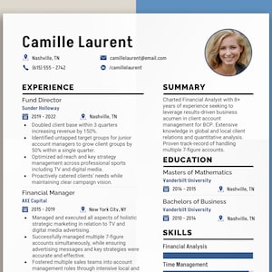 Professional Resume with Photo Template for Word, Clean & Modern, CV Designs, Printable CV Design, Curriculum Vitae, Instant Download Resume