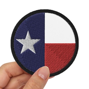 Texas State Flag Embroidered Patch, Texas Pride Patch, Iron-On Patch, Texas Flag Patch, Texas Flag Embroidered Patch, Lone Star State