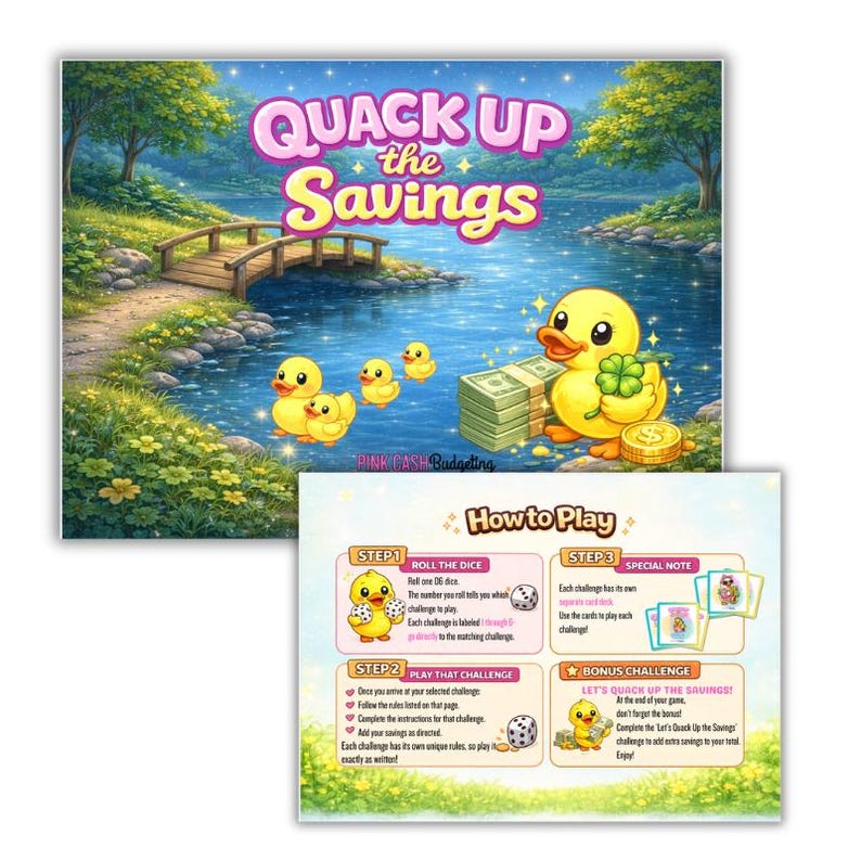 Quack up the Savings Challenge Binder - Etsy