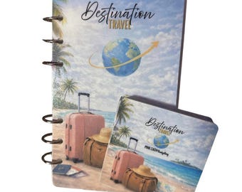 Destination Dream Travel Binder | Vacation Savings Challenge Kit | Travel Budget Organizer with Cash Envelopes & Game Cards