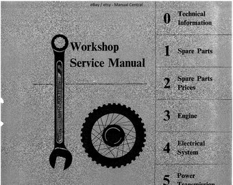 PDF - Husqvarna 1968 - 1974 - 250 360 400 cross, Enduro 360c - Service Werkstatt Reparaturanleitung