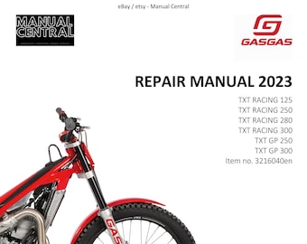 PDF - Gasgas 2023 - TXT Racing GP 125 250 280 300 - Manual Reparación Servicio Taller