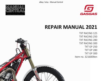 PDF - Gasgas 2021 Txt Racing 125 250 280 300, Txt Gp 250 280 300 - Werkstatt Service Reparaturanleitung
