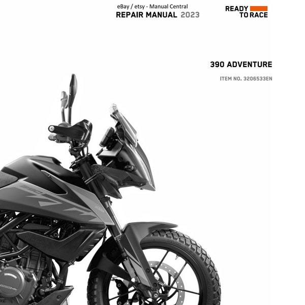 PDF - KTM 2023 - 390 Adventure - Manuel de réparation d'atelier de service