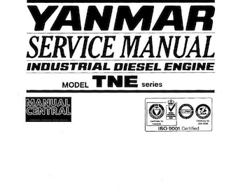 Manual de reparación de taller de servicio de motor diésel industrial Yanmar serie TNE