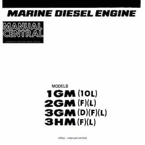 Yanmar Marine Diesel Motor 1GM10L 2GMFL 3GMDFL 3HMFL Service Werkstatt Reparatur Handbuch Bild 1