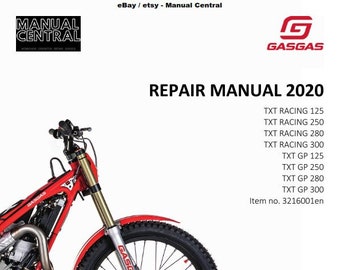 PDF - Gasgas 2020 Txt Racing 125 250 280 300, Txt Gp 125 250 280 300 - Werkstatt Service Reparaturanleitung