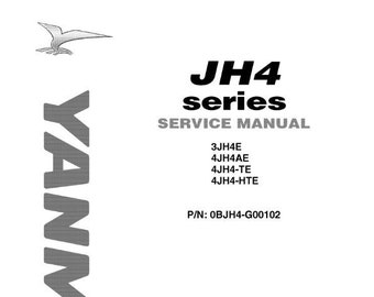 PDF - Yanmar Marine Motor 3JH4E 4JH4AE 4JH4-TE 4JH4-HTE Service Werkstatt Reparaturanleitung