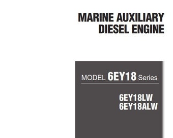 Yanmar Marine Auxiliary Diesel Engine Project Guide - 6EY18 Series - 6EY18LW 6EY18ALW