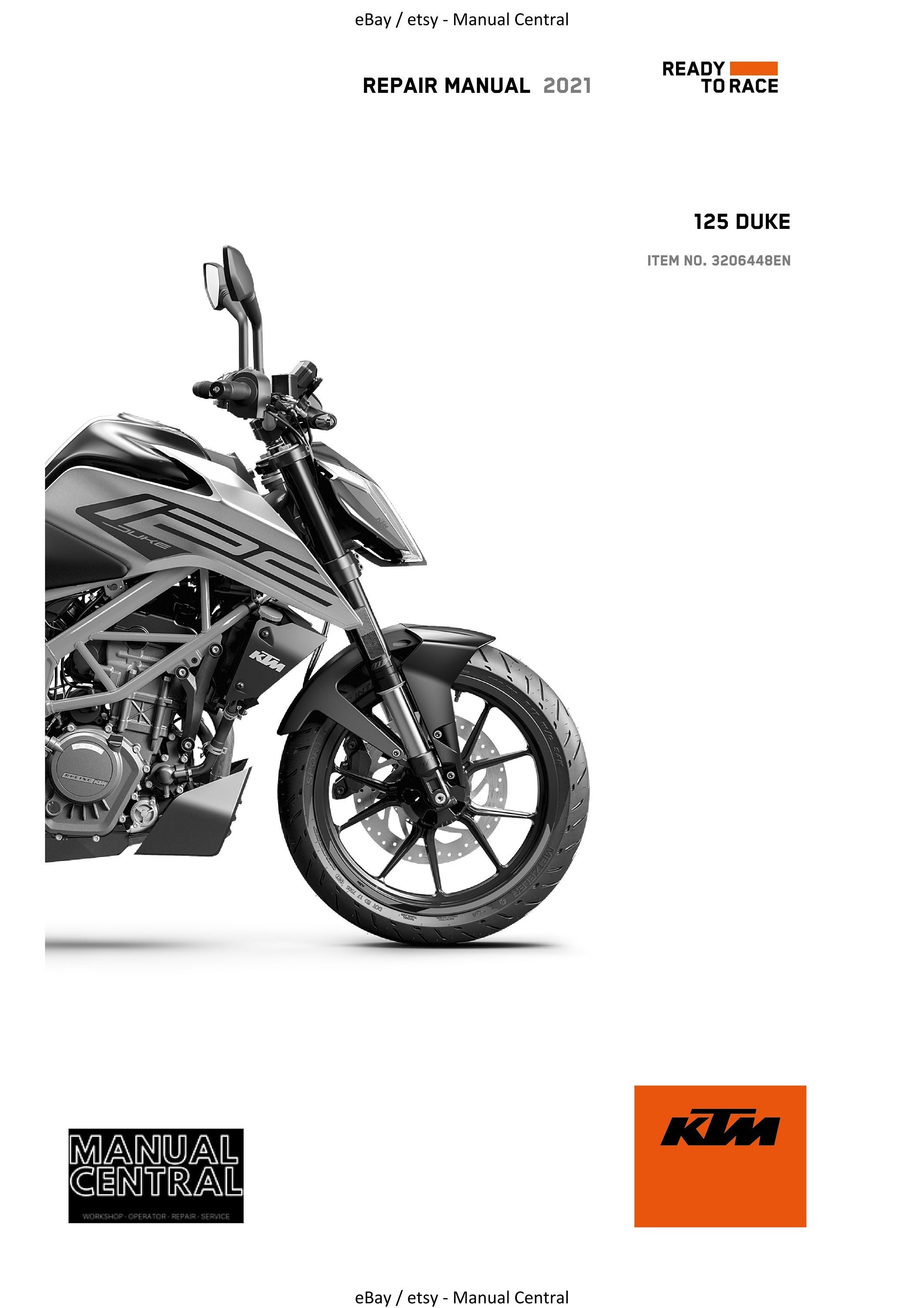 PDF Ktm 2021 125 DUKE Repair Service Manual Etsy