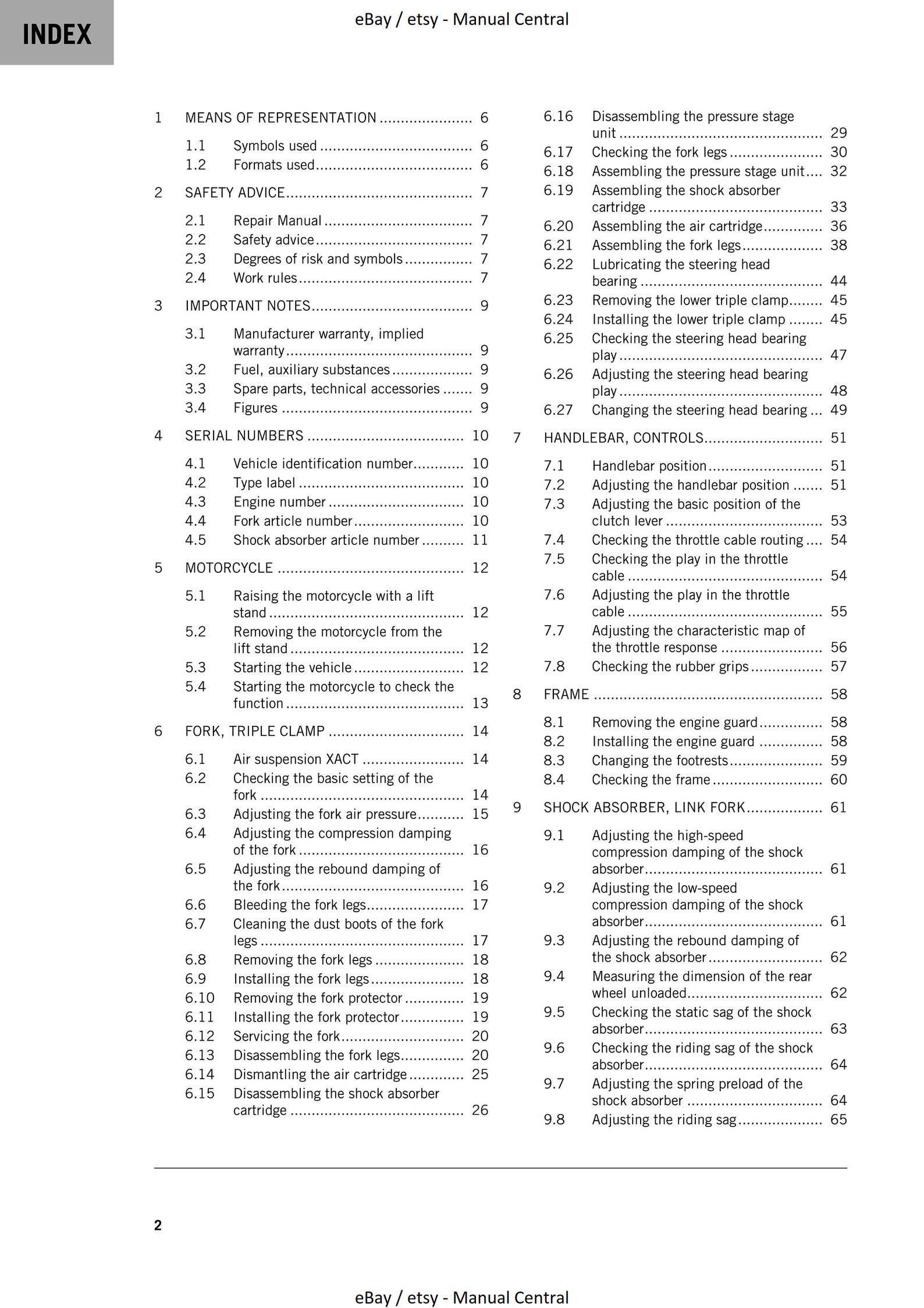 2022 KTM SERVICE MANUAL PDF FREE DOWNLOAD visual data 3