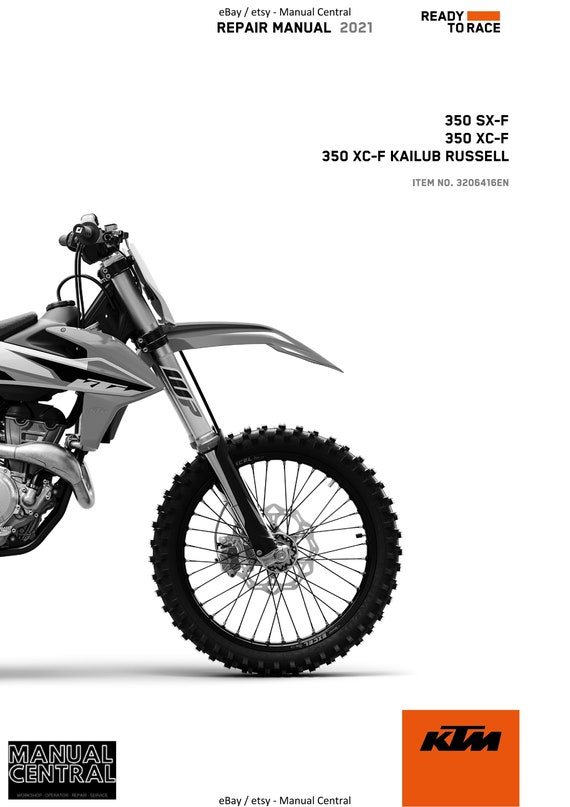 PDF Ktm 2021 350 Sx f Xc f Kailub Russell Workshop Repair Service