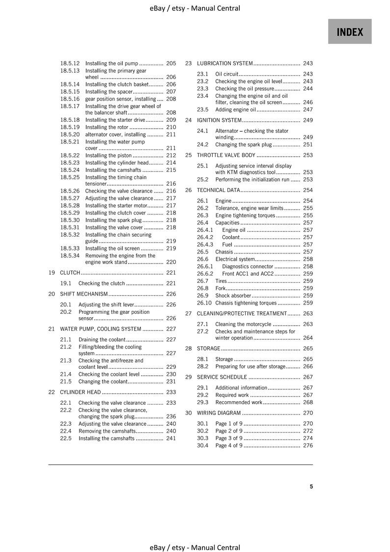 PDF Ktm 2021 125 DUKE Repair Service Manual Etsy